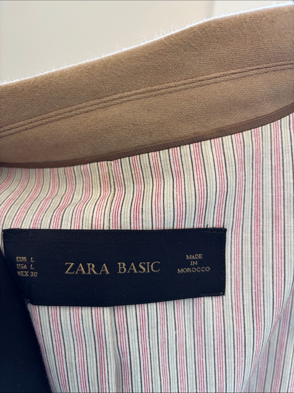 Zara Camel Tan Blazer - Picture 3 of 3